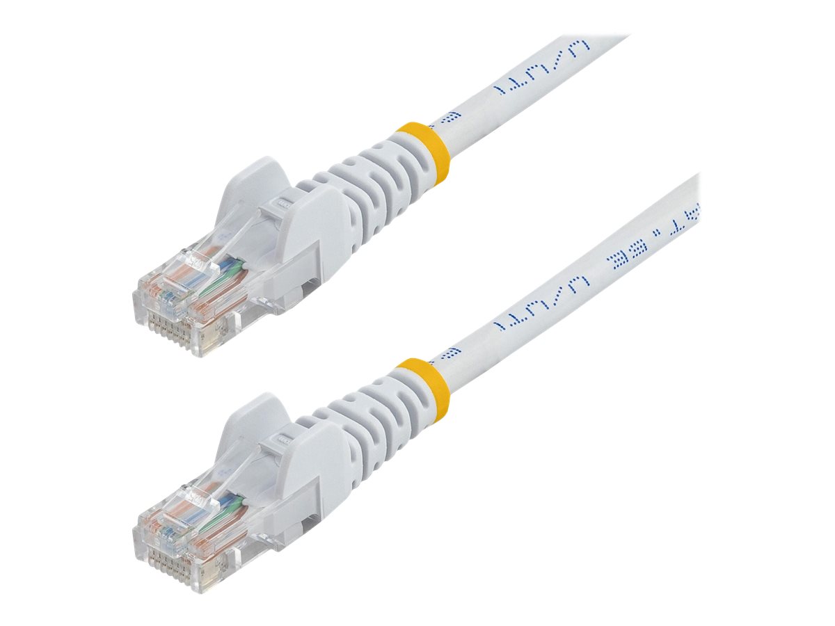 StarTech.com 5m White Cat5e / Cat 5 Snagless Patch Cable 5 m CAT 5e Ikke afskærmet parsnoet (UTP) 5m Netværkskabel Hvid