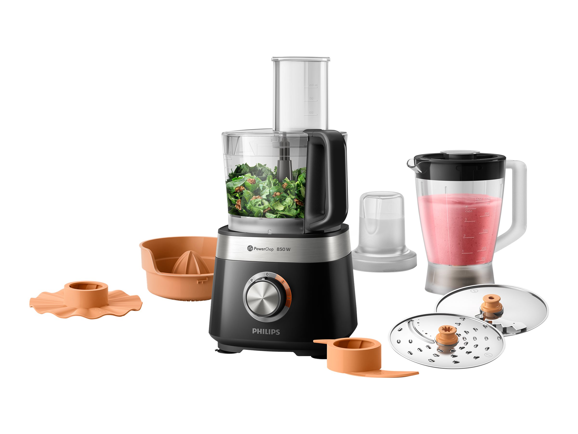 Philips Viva Collection HR7530 Køkkenmaskine 2.1liter 850W Sort