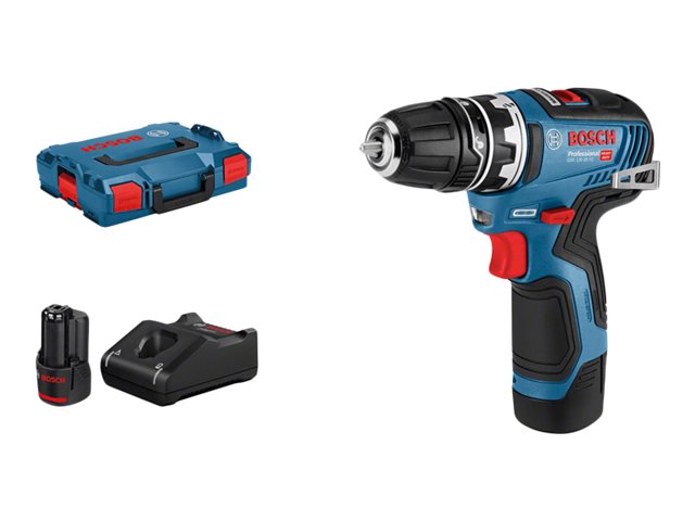Bosch GSR 12V-35 FC Professional Bore-/skruemaskine 2 batterier inkluderet Nøgleløs borepatron