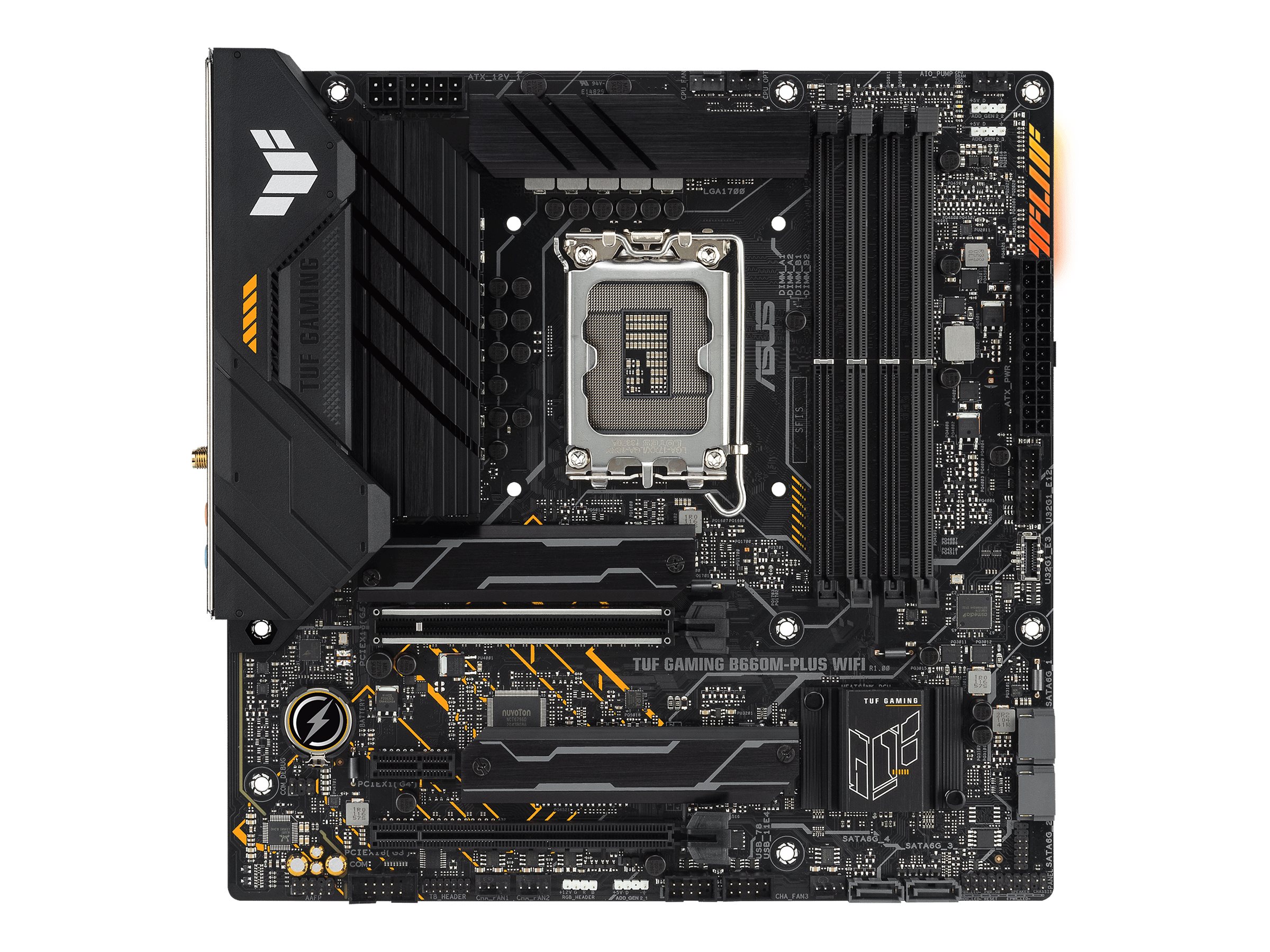 ASUS TUF GAMING B660M-PLUS WIFI (mATX, B660, LGA 1700, DDR5) Bundkort - GEEKD.dk