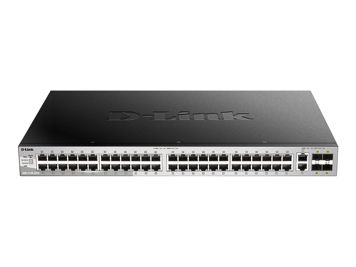 D-link Dgs-3130-54ts/e Netværksswitch Administreret L3 Gigabit Ethernet (10/100/1000) Grå