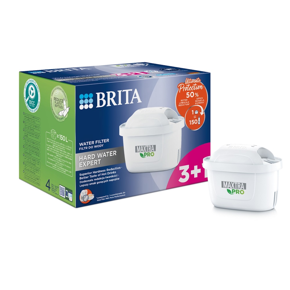 Brita Maxtra Pro Hard Water Expert Vandfilter til kande 4-pack