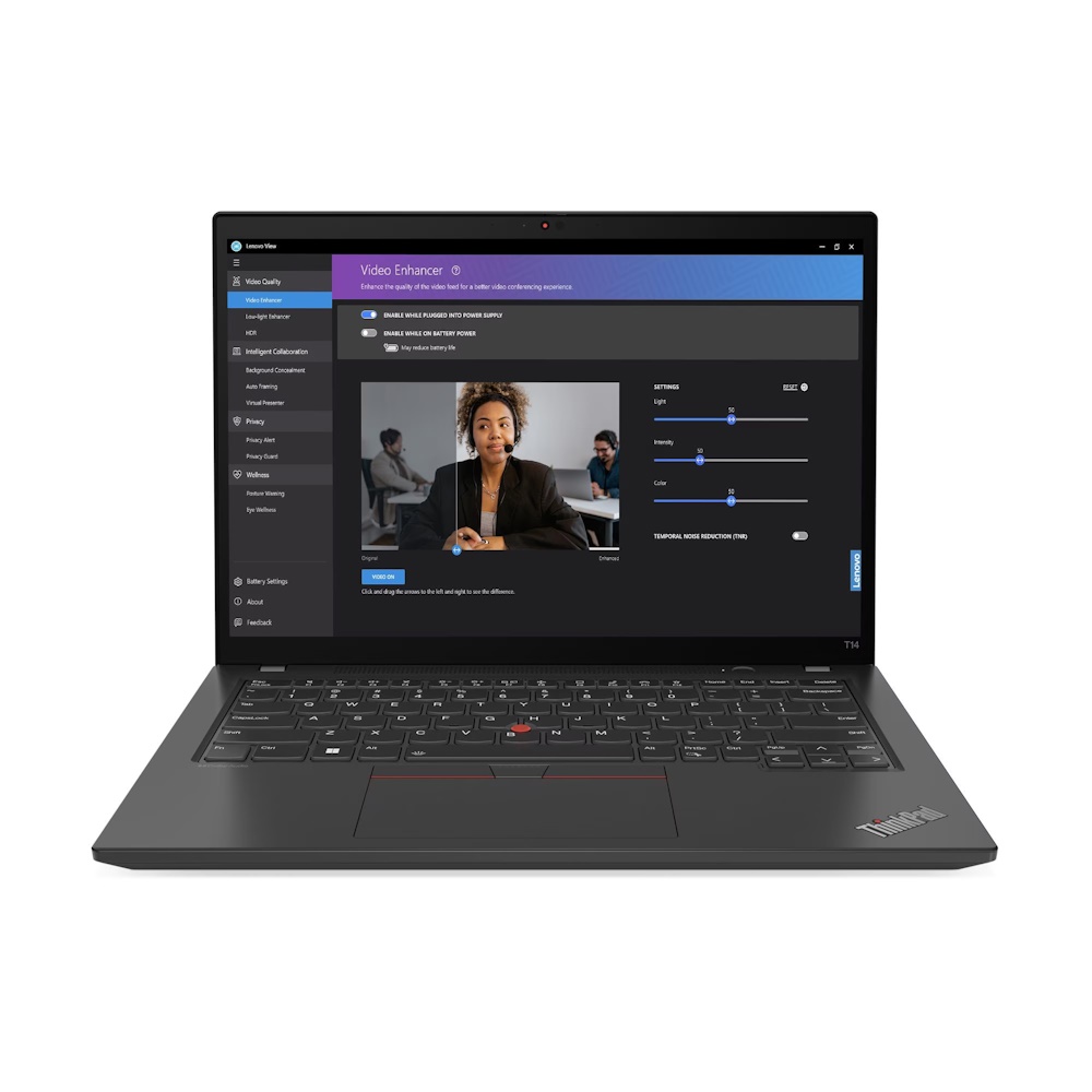 Lenovo ThinkPad T14 Gen 4 21HD - 180° hængselsdesign - Intel Core i5 - 1345U / op til 4.7 GHz - vPro Enterprise - Win 11 Pro - Intel Iris Xe Graphics