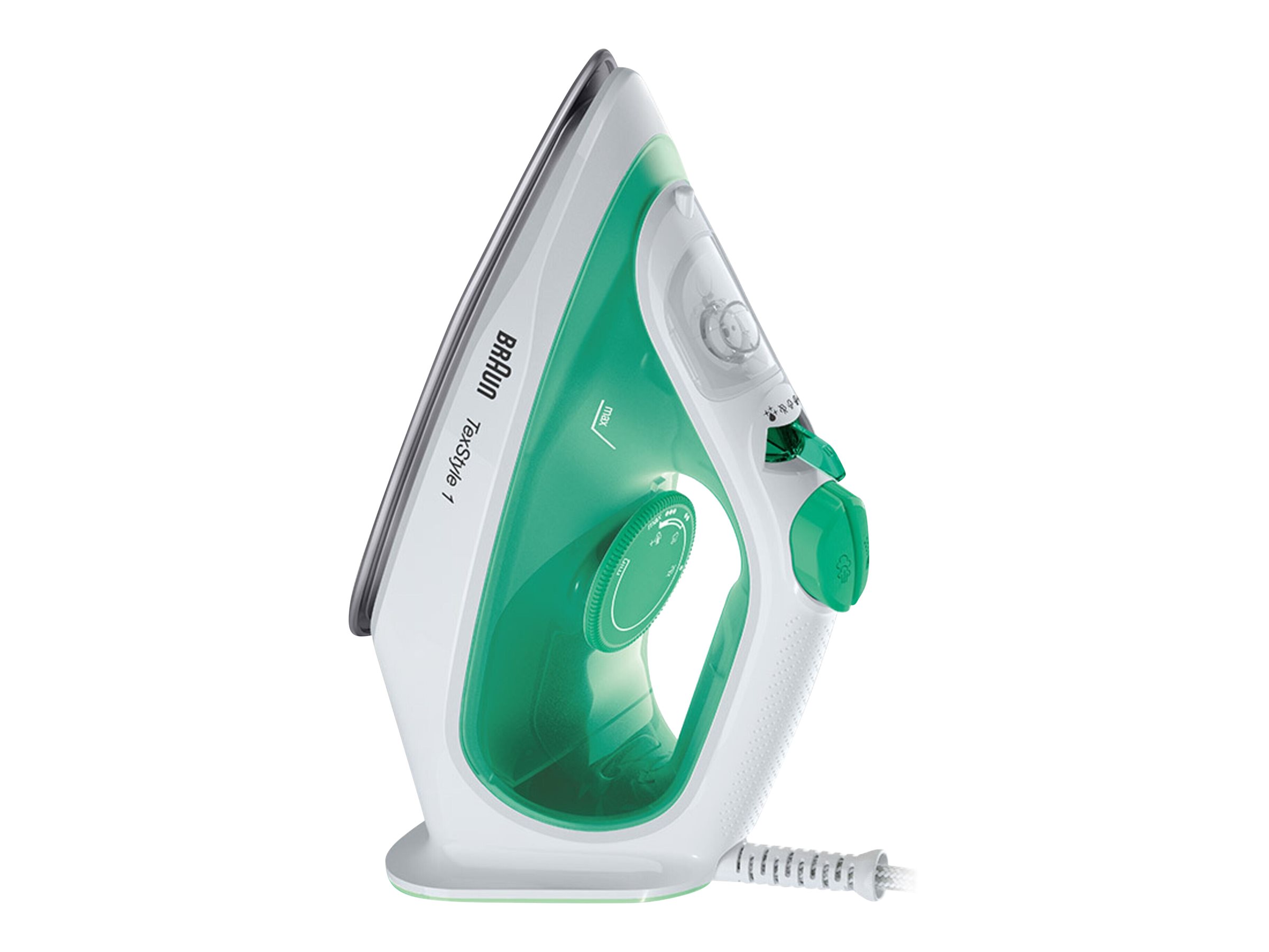 Braun TexStyle 1 SI 1040 GR Dampstrygejern 2000W Grøn Hvid
