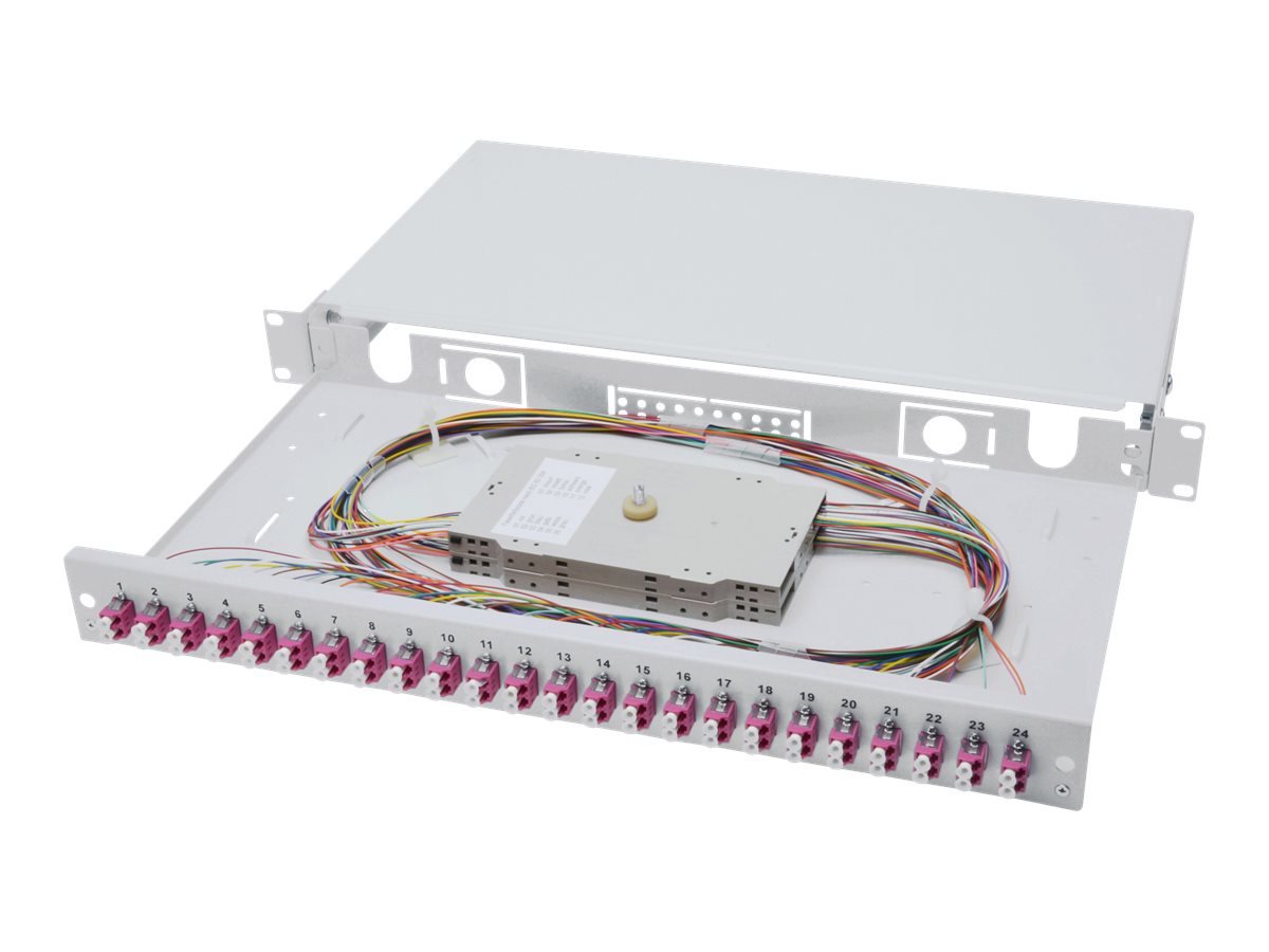 DIGITUS Professional DN-96332-4 - Fiber optisk splice boks - LC x 48 - 1U - 19