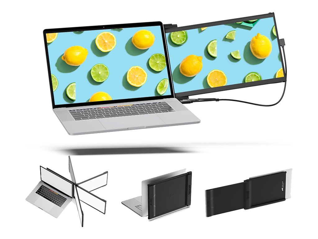 Mobile Pixels DUEX Max DS - LCD-skærm - 14.1 - bærbar - 1920 x 1080 Full HD (1080p) @ 60 Hz - IPS - 300 cd/m² - 700:1 - Mini HDMI, USB-C