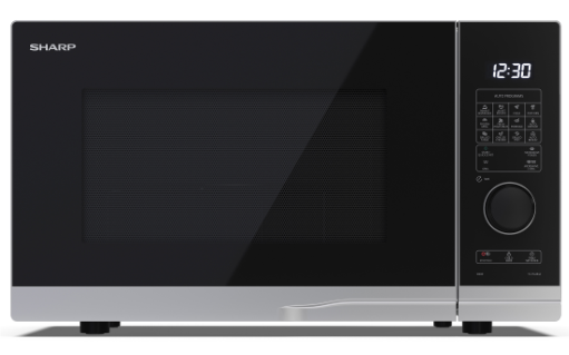 Sharp YC-PG284AE-S mikrobølgeovn med grill - 28 l, 900 W, sølv (fritstående)