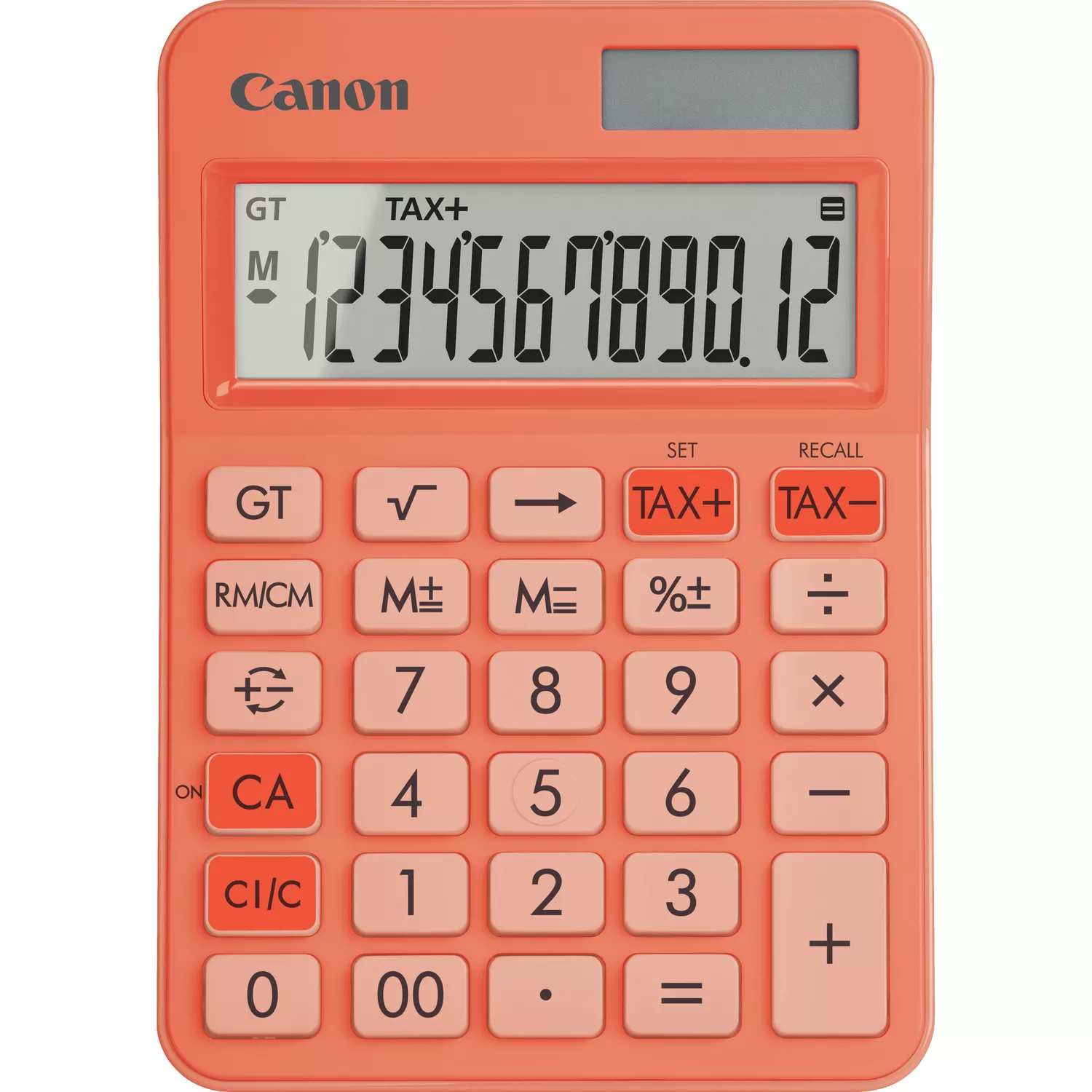 Canon LS-125KB - Skrivebords-regnemaskine - 12 cifre - solpanel, batteri - orange