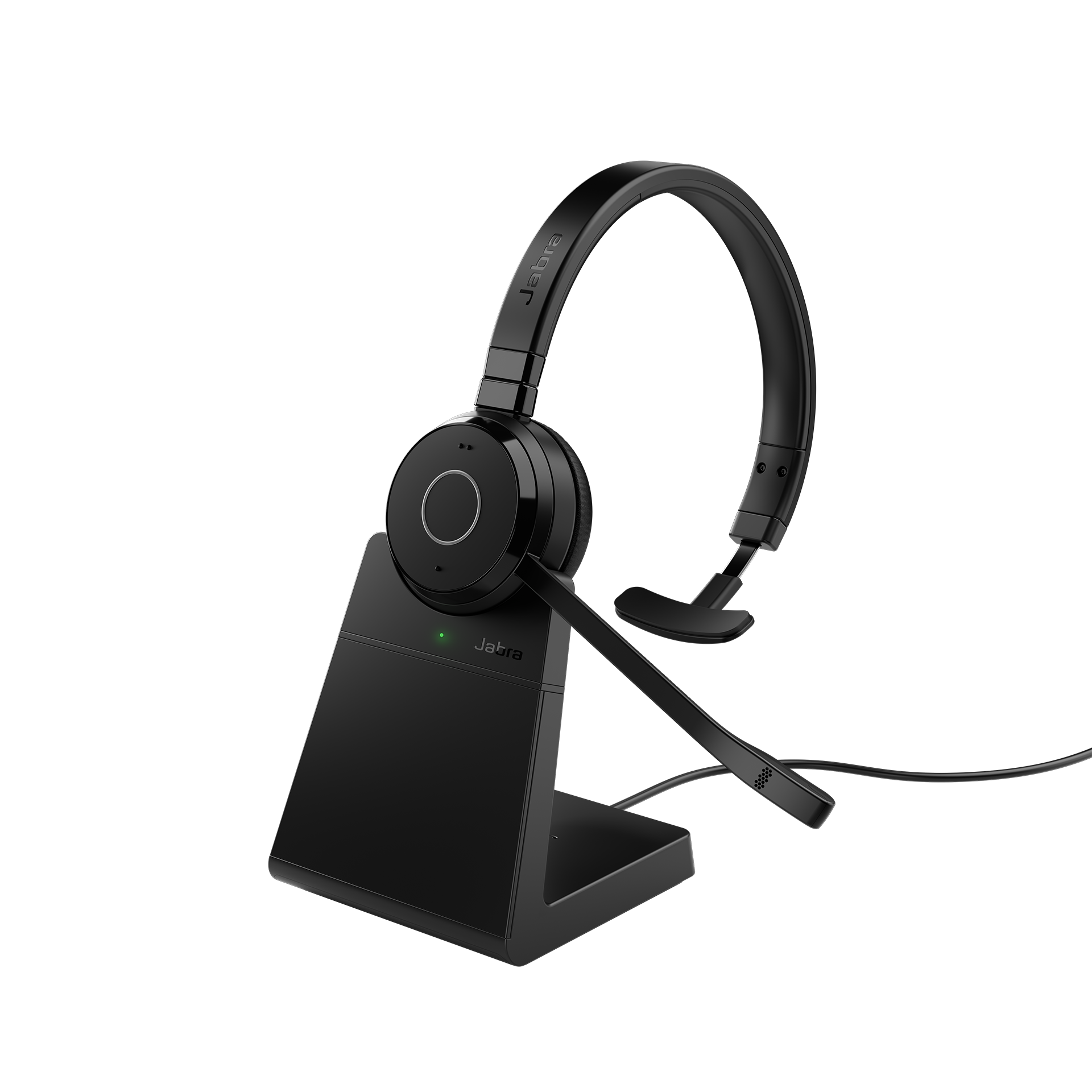 Jabra Evolve 65 TE Mono - Headset - på øret - Bluetooth - trådløs - USB-A via Bluetooth adapter - støjisolerende - UC-certificeret
