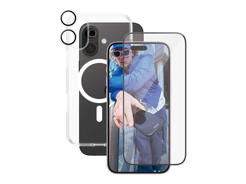 CARE by PanzerGlass Urban Combat Beskyttelsescover Hvid Gennemsigtig Apple iPhone 16 Plus