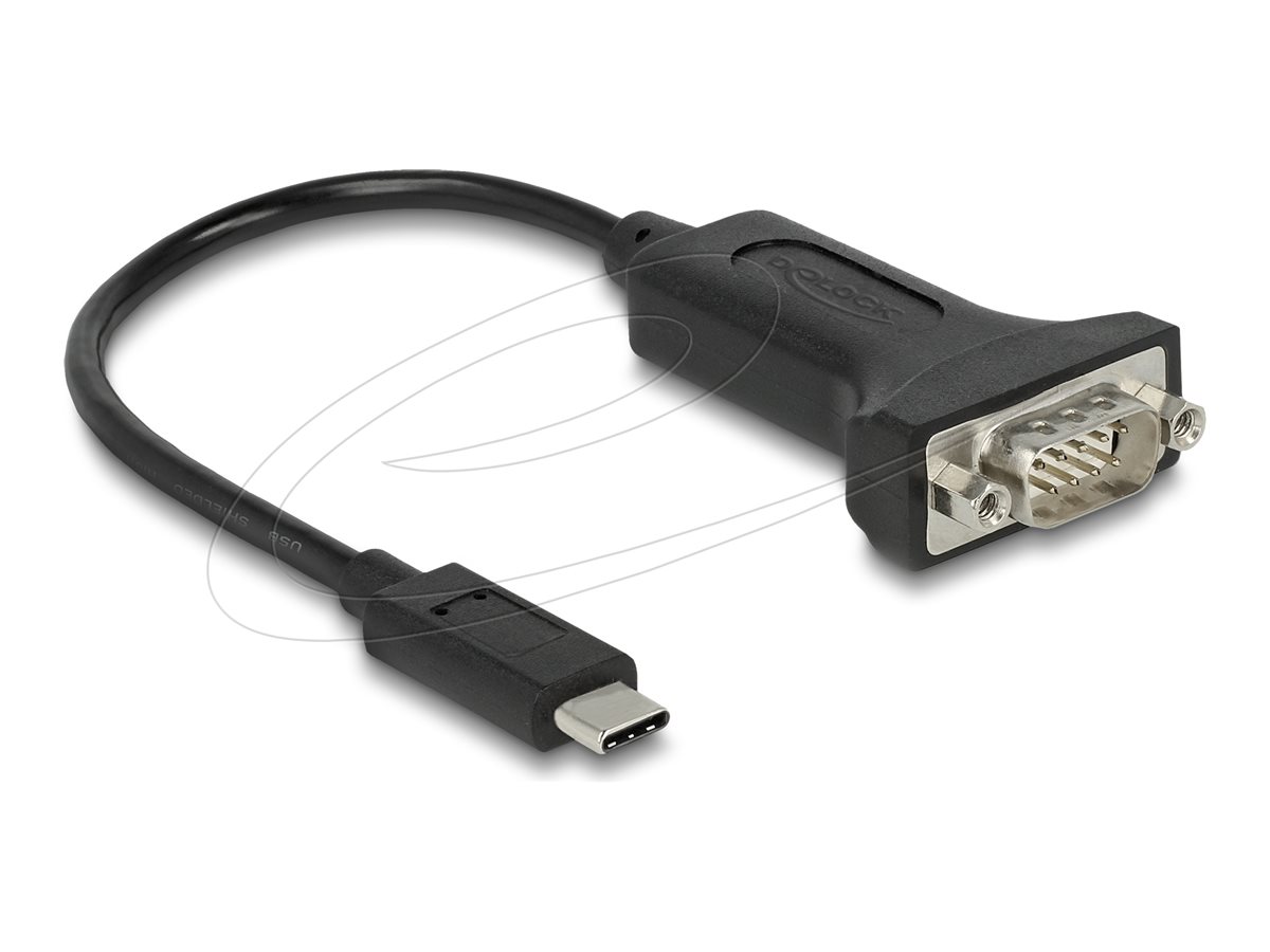 Delock USB / serielkabel 25cm Sort