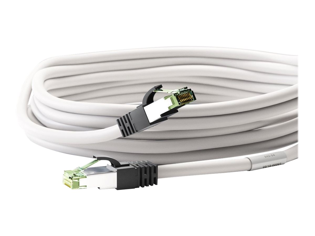 Goobay CAT 8.1 Patchkabel, S/FTP (PiMF), hvid 99,9 % iltfri kobberleder (OFC), AWG 24, halogenfri kabelkappe (LSZH), 5 m