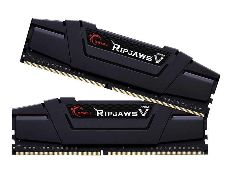 G.Skill Ripjaws V - DDR4 - sæt - 16 GB: 2 x 8 GB - DIMM 288-PIN - 4000 MT/s / PC4-32000 - CL18 - 1.35 V - ikke bufferet - ikke-ECC - klassisk sort
