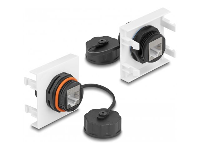 Delock Easy 45 - klik i-modul - 45 x 45 mm, Cat 6 A - sort