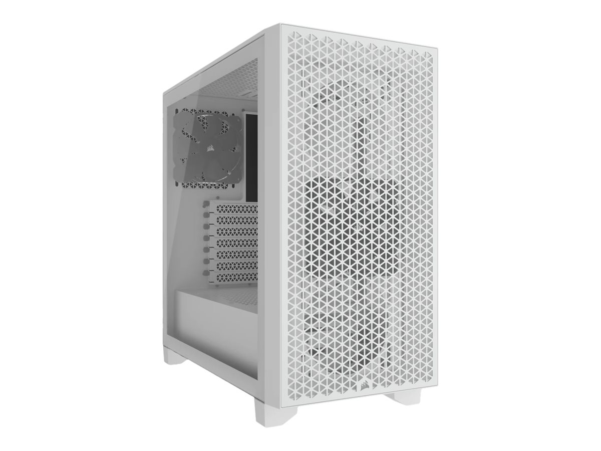 Corsair 3000D AIRFLOW TG - White - Kabinet - Miditower - Hvid