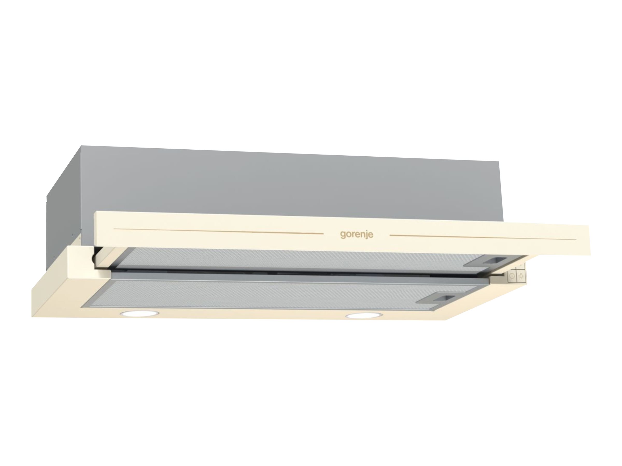 Gorenje BHP523E10X - Hætte - teleskopisk - bredde: 50 cm - dybde: 30.5 cm - udsugning & recirculation - rustfrit stål