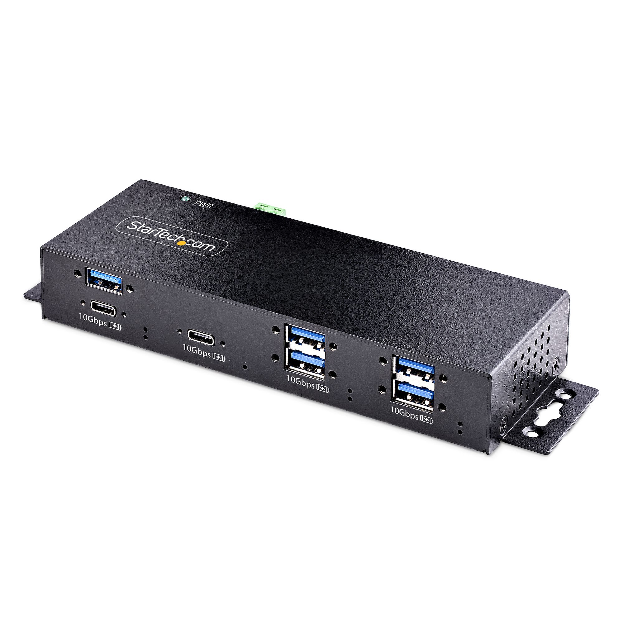 StarTech.com 7-Port Industrial USB Hub 10Gbps Hub, Metal, Mountable, TAA Hub 7 porte USB