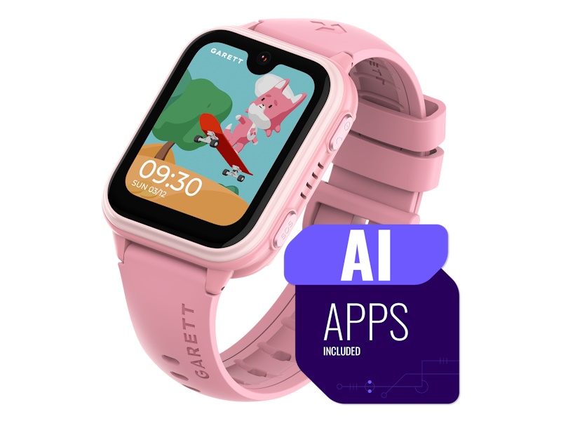 Garett Kids Vibe AI 4G SmartWatch Lyserød