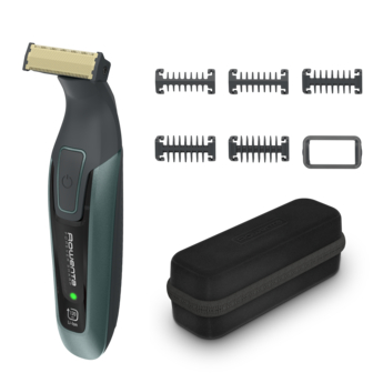 Rowenta TN6044E0 skæg trimmer Batteri 6 6 mm Våd og tør Sort, Grøn