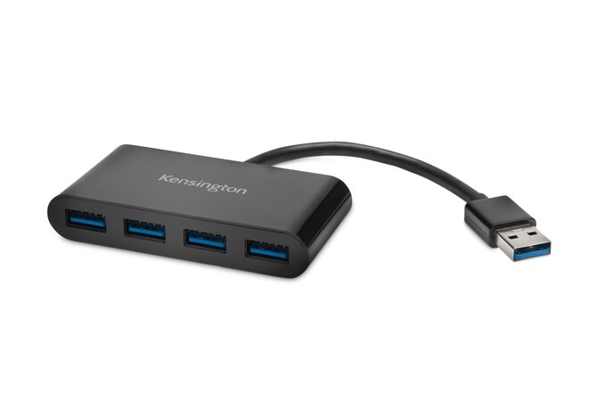 Kensington USB 3.0 4-Port Hub USB hub - 4 ports - Sort