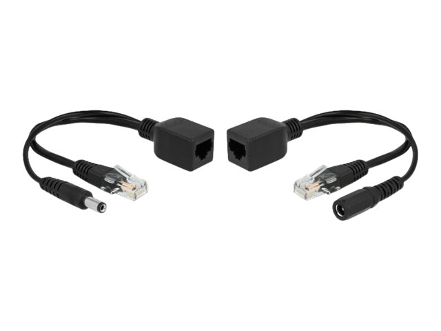 DeLOCK Passive PoE Adapter Set RJ45 DC 5.5 x 2.5 mm