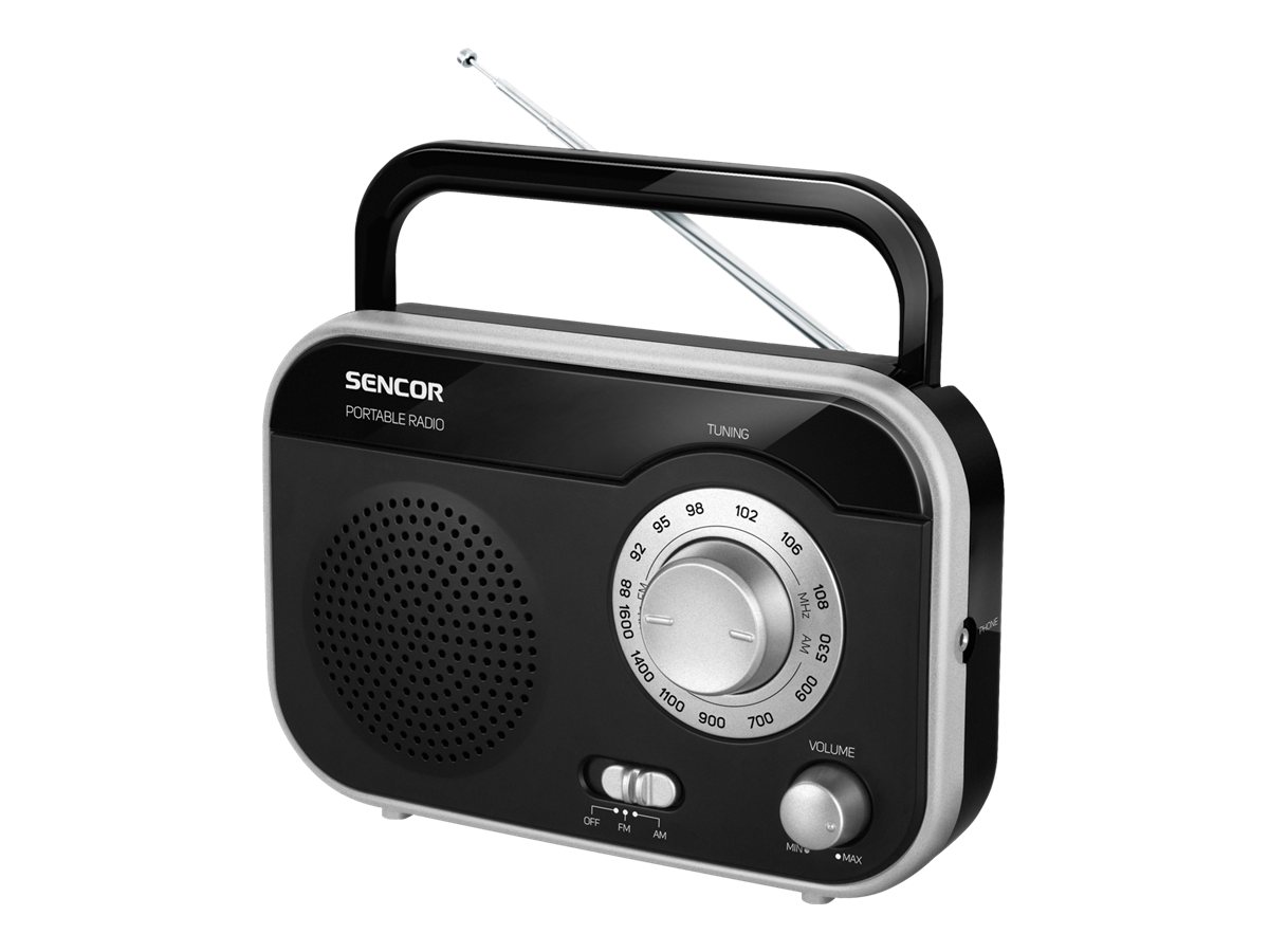 Sencor SRD 210 Privat radio Sort Sølv