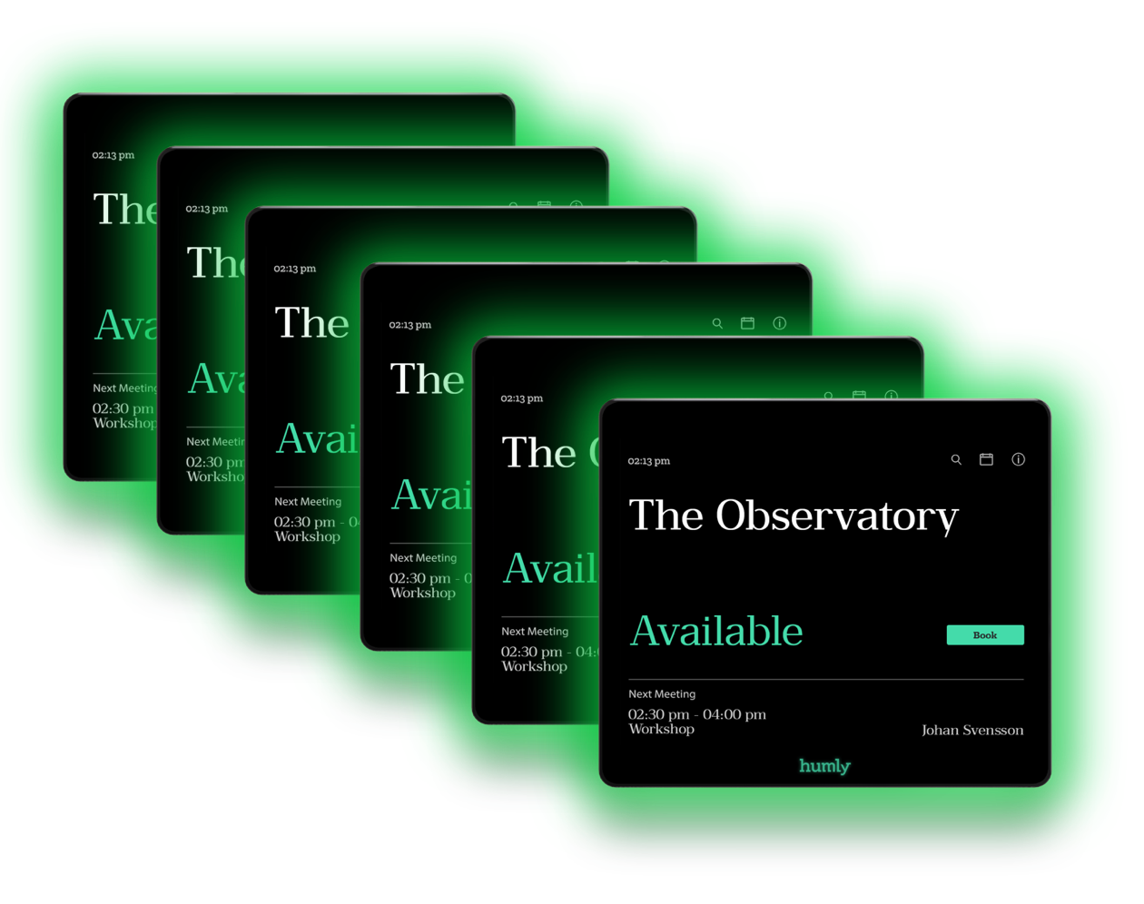 Humly Room Display Max Security 20,3 cm (8") 1024 x 768 pixel LCD Sort Acrylonitrilbutadienstyren billede