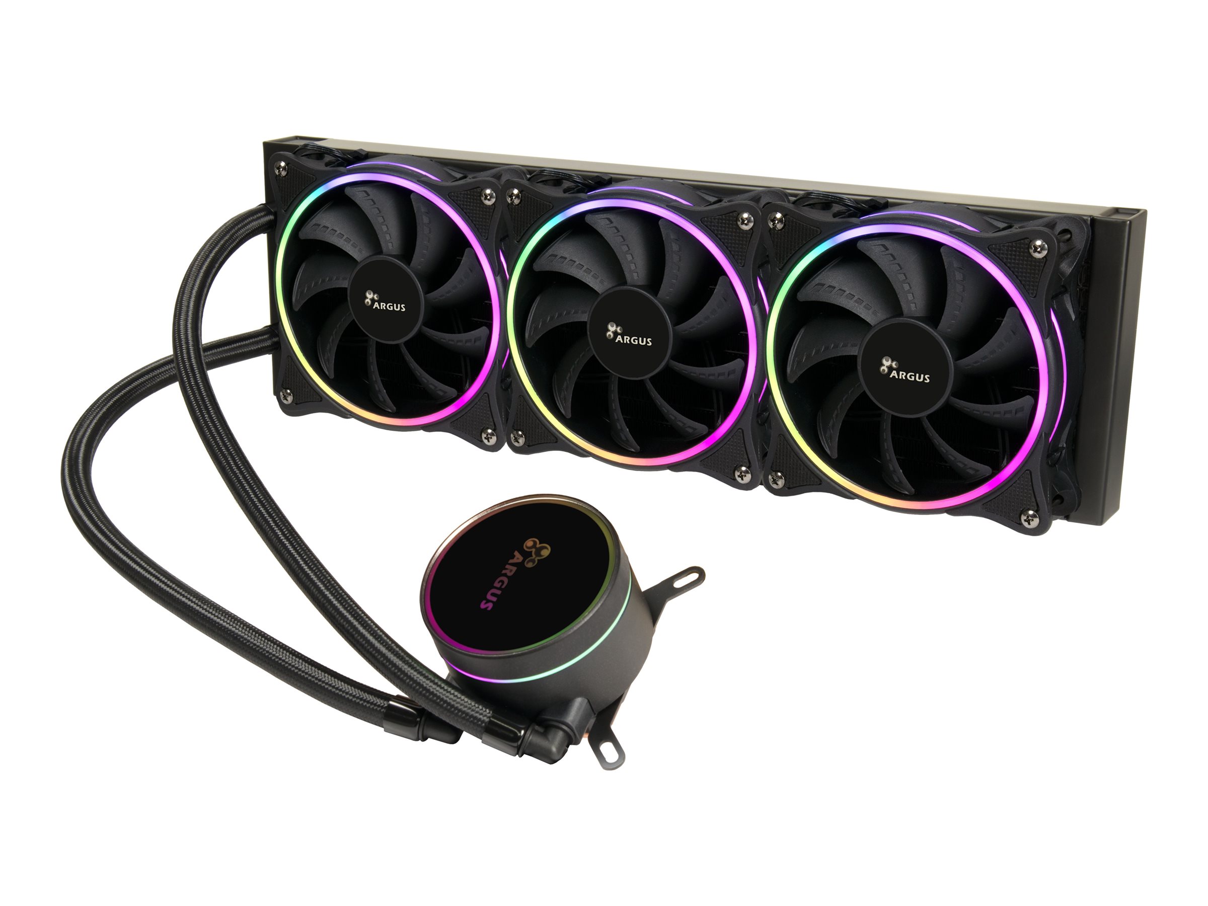 Inter-Tech LC-360 RGB Vandkøler 1-pack Sort 120 mm