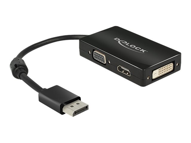 Delock - Video transformer - DisplayPort - DVI, HDMI, VGA - sort
