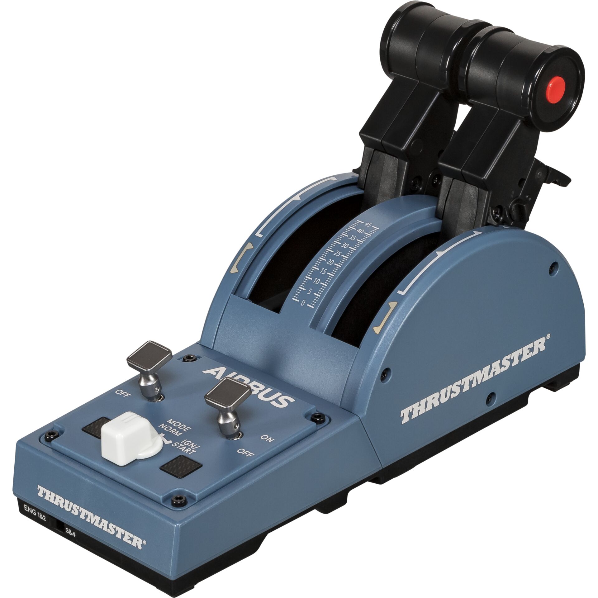 Thrustmaster Tca Quadrant Airbus Edition Sort, Blå Usb Flysimulator Analog/digital Pc Blå, Sort
