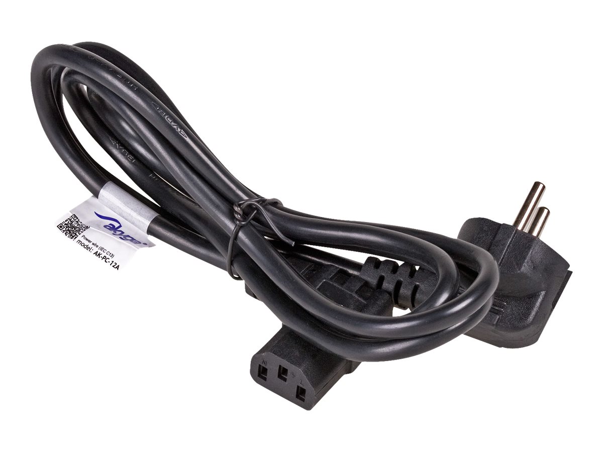 Akyga Pro Series AK-PC-12A Strømkabel 3m Sort