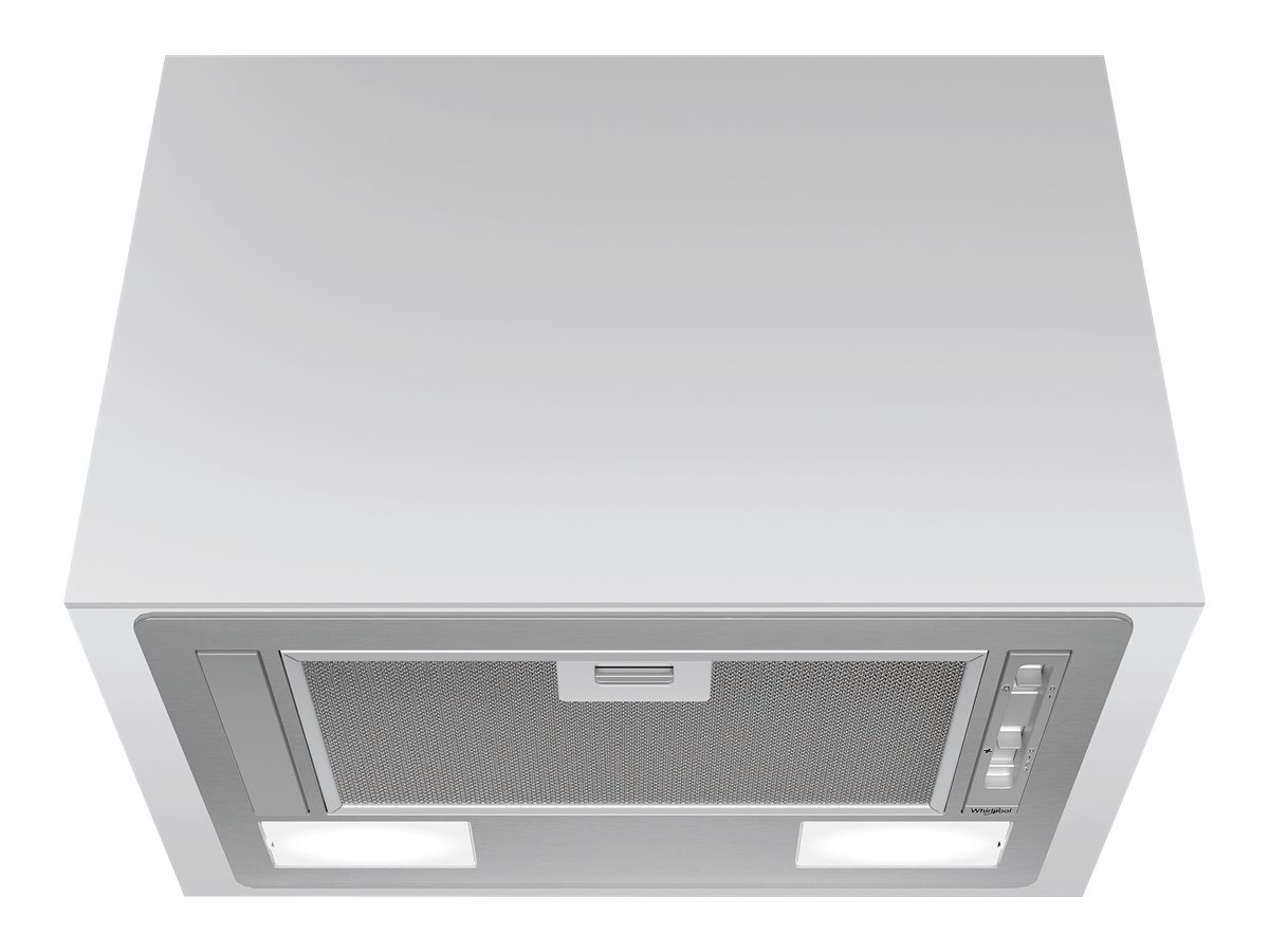 Whirlpool WCT 64 FLS X integreret emhætte 53 cm - rustfrit stål, 332 m³/h