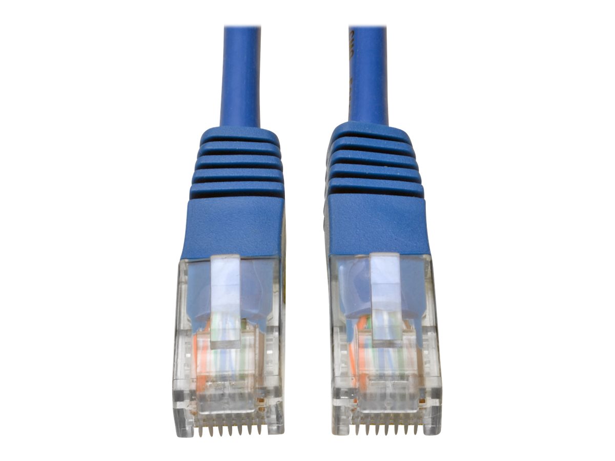 Eaton Tripp Lite Series Cat5e 350 MHz Molded (UTP) Ethernet Cable (RJ45 M/M), PoE - Blue, 1 ft. (0.31 m) CAT 5e Ikke afskærmet parsnoet (UTP) 30cm