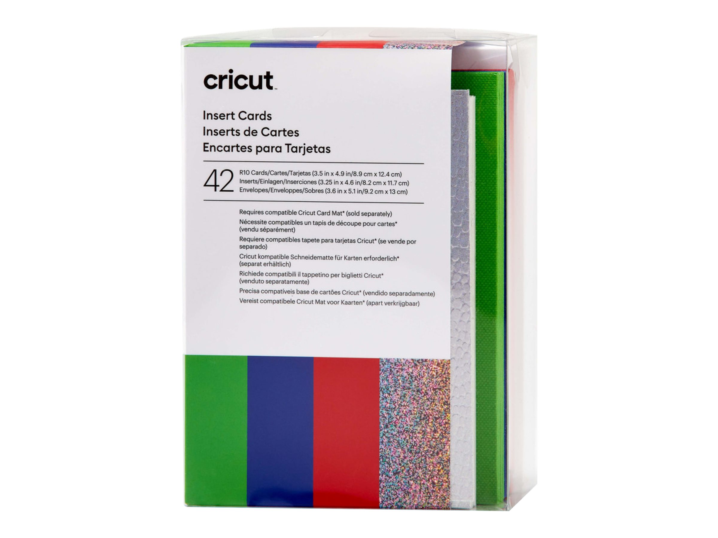 Cricut Rainbow Scales Sampler - insert card - 42 pieces - 8.9 x 12.4 cm - R10 - blue red green