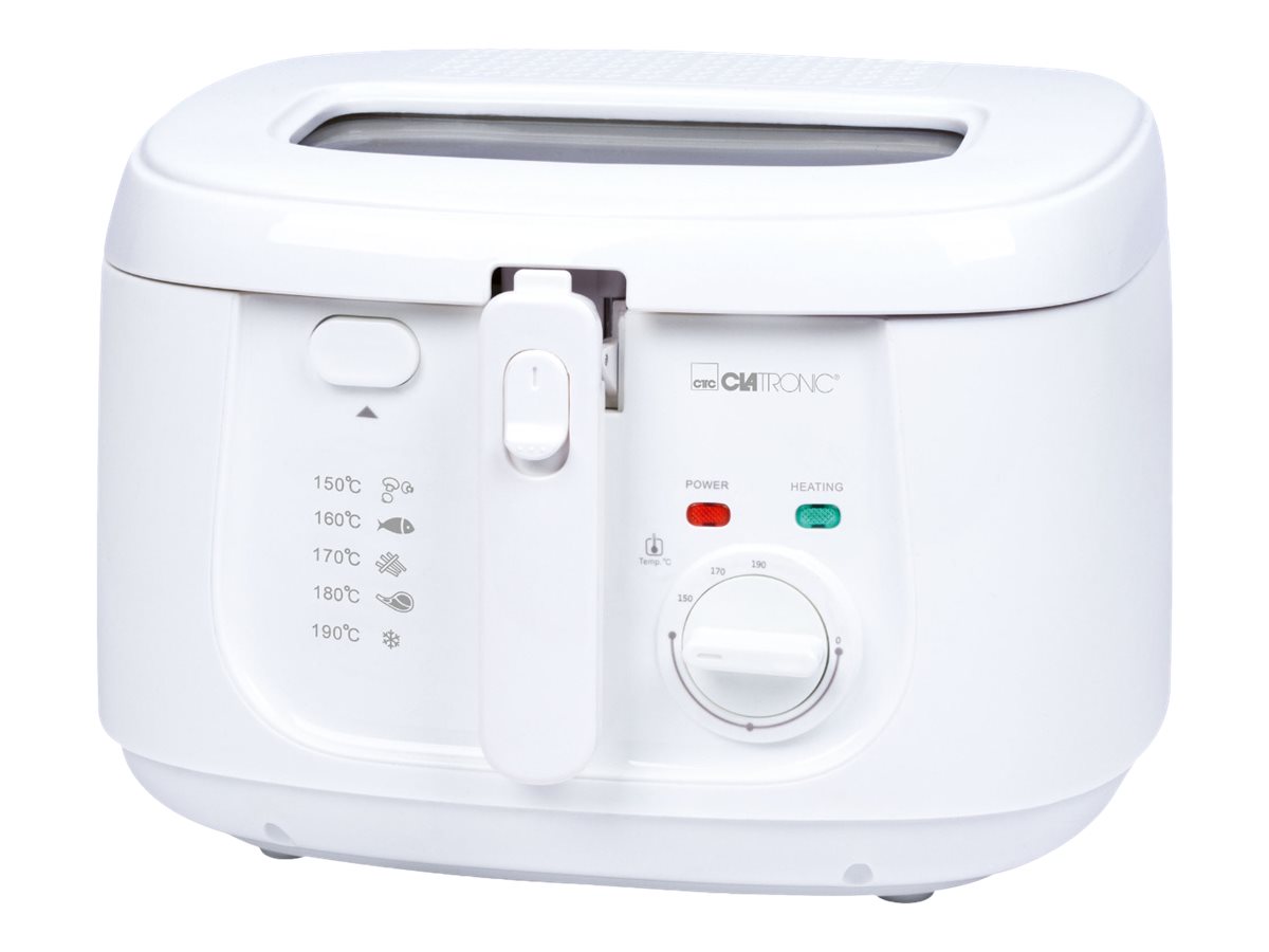 Clatronic FR 3771 - Fritureapparat - 2.5 liter - 1.8 kW - hvid