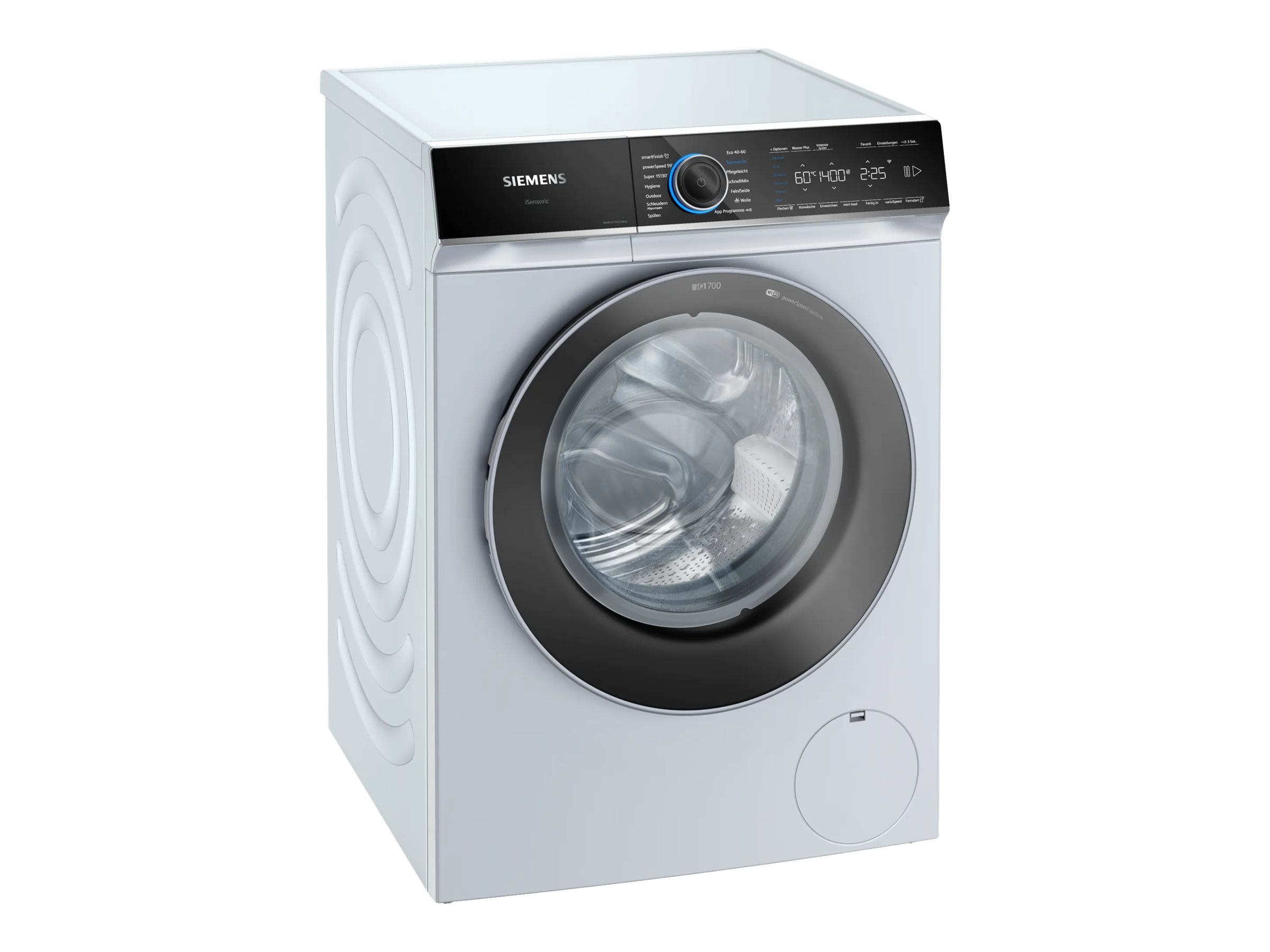 Siemens iQ700 WG44B2040 - Vaskemaskine - Wi-Fi - Niche - bredde: 60 cm - højde: 85 cm - frontbetjening - 65 liter - 9 kg - 1400 rpm - hvid med krom f