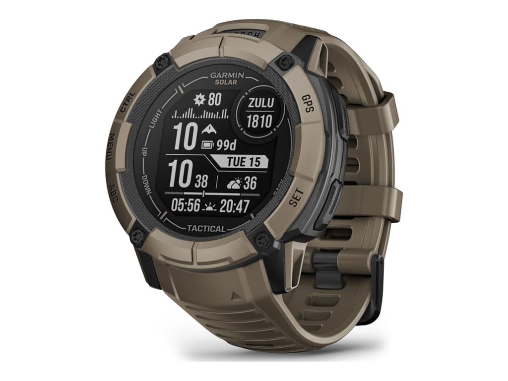 Garmin Instinct 2X Solar 50 mm Brun SmartWatch