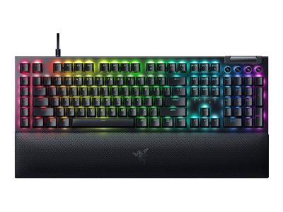 Razer BlackWidow V4 - Yellow Mechanical (Linear) - Gaming Tastatur - Amerikansk engelsk - Sort