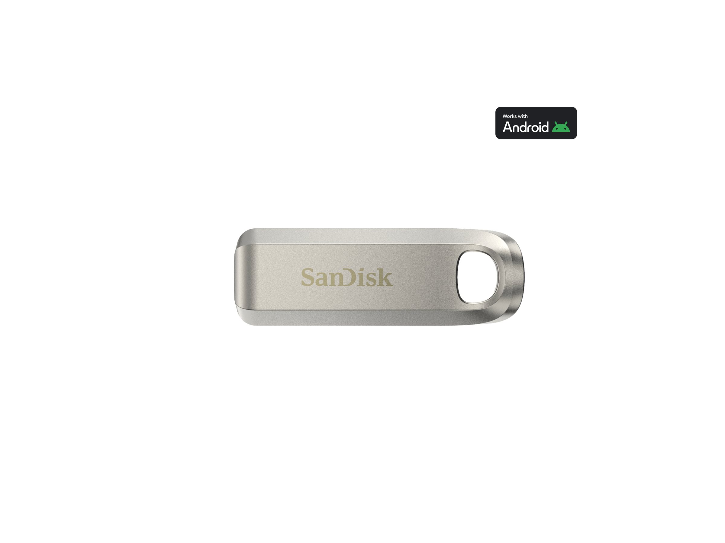 SanDisk Ultra Luxe 128GB USB-C 3.2 Gen 1 USB stick Sølv