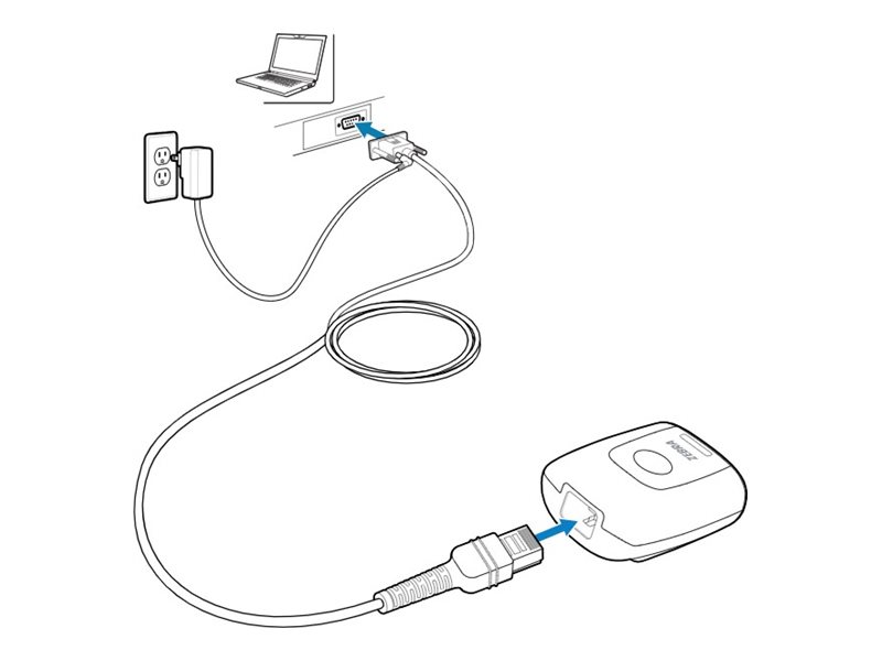 Zebra Serielt kabel Sort 2.13m