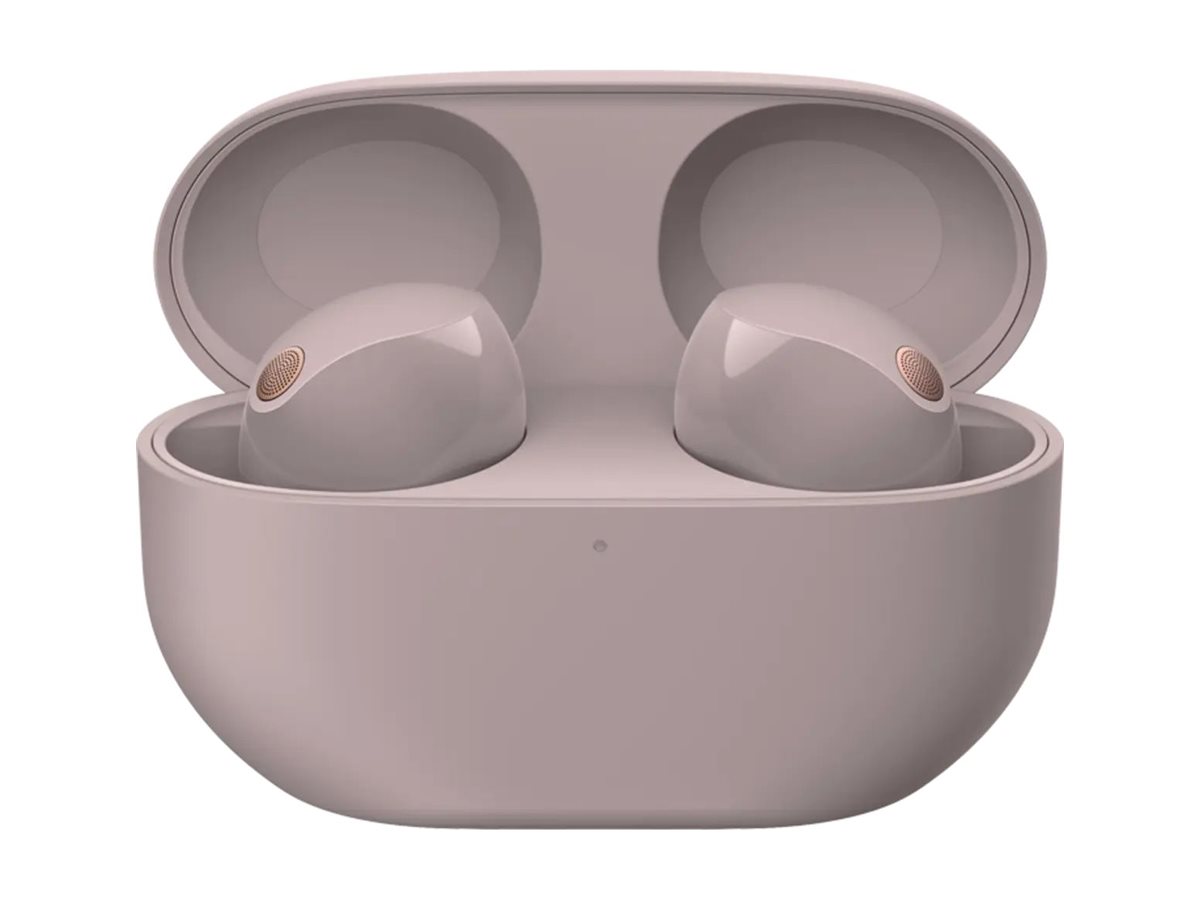 Sony WF-1000XM5 - Ægte trådløse øretelefoner med mik. - i øret - Bluetooth - aktiv støjfjerning - røget pink