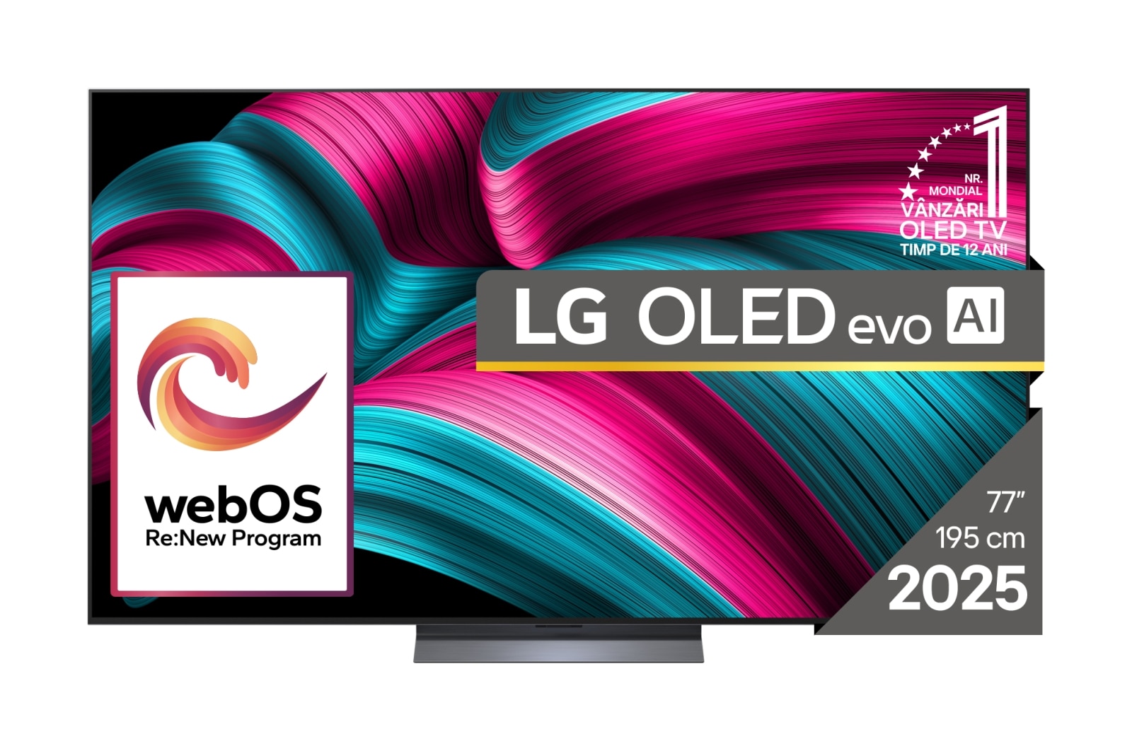 LG OLED77C51LA - 77 Diagonal klasse C5 Series OLED TV - OLED evo AI - Smart TV - webOS - 4K UHD (2160p) 3840 x 2160 - HDR