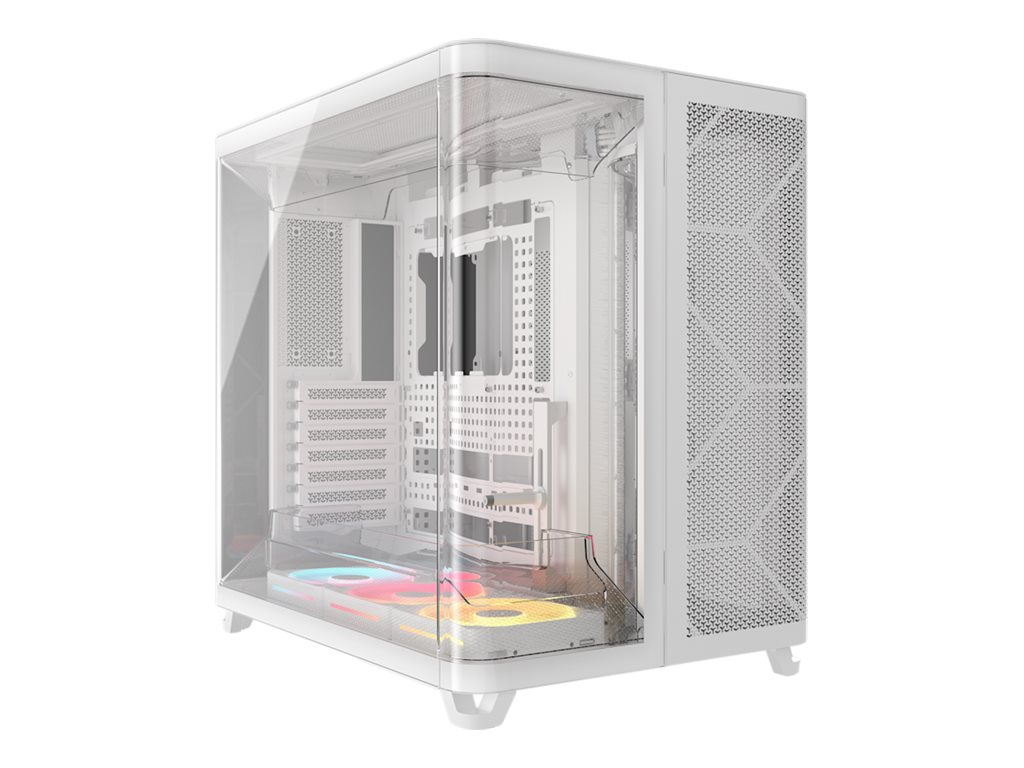 Corsair AIR 5400 LX-R RGB iCUE LINK Triple Chamber Mid Tower (hvid)