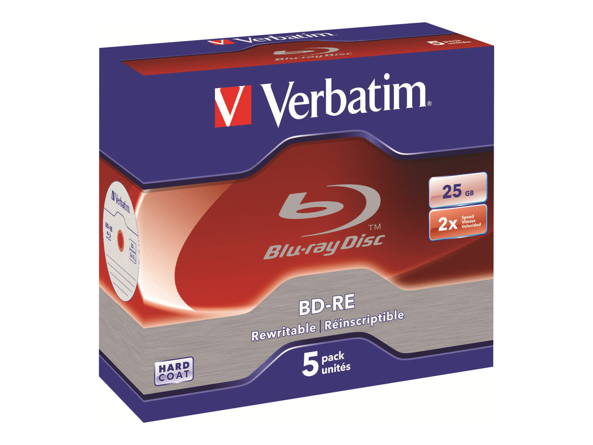 Verbatim - 5 x BD-RE - 25 GB 2x - cd-boks