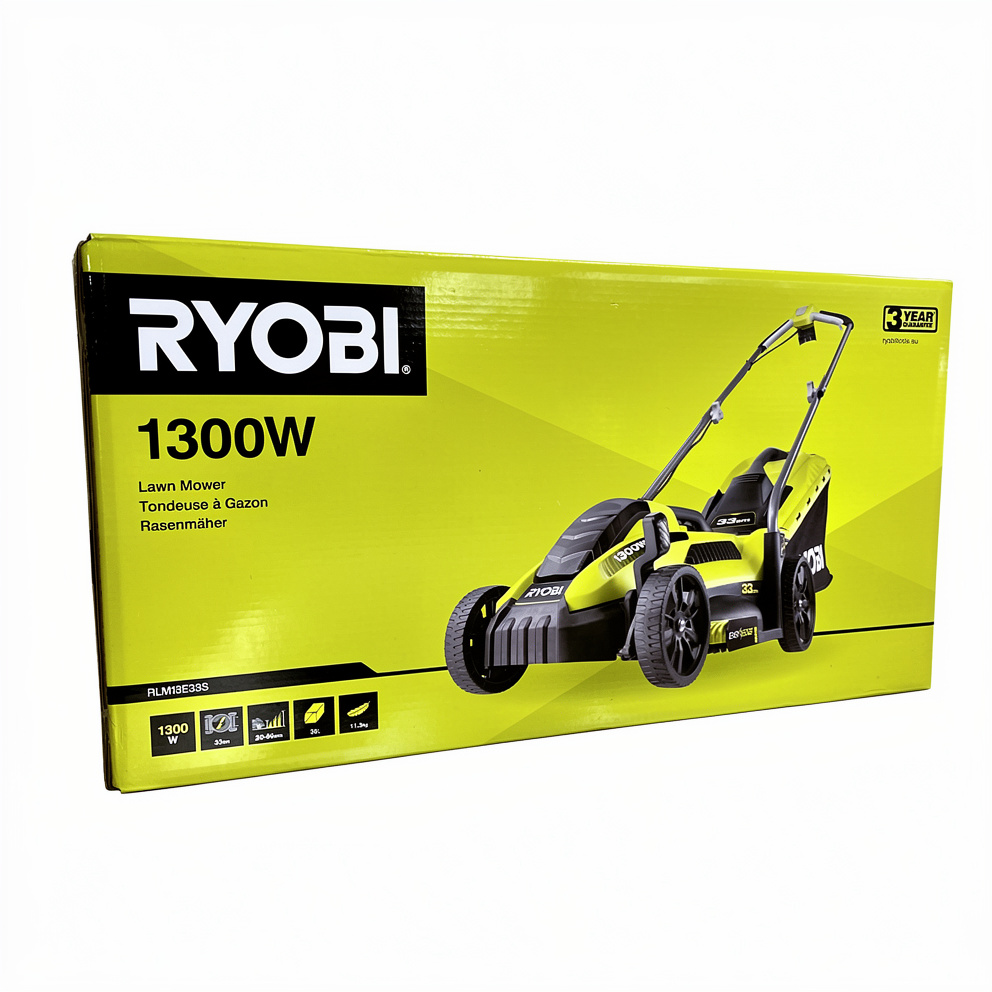 Ryobi RLM13E33S - Græsslåmaskine - elektrisk - 1300 W - 33 cm - 9 kg - SOLO