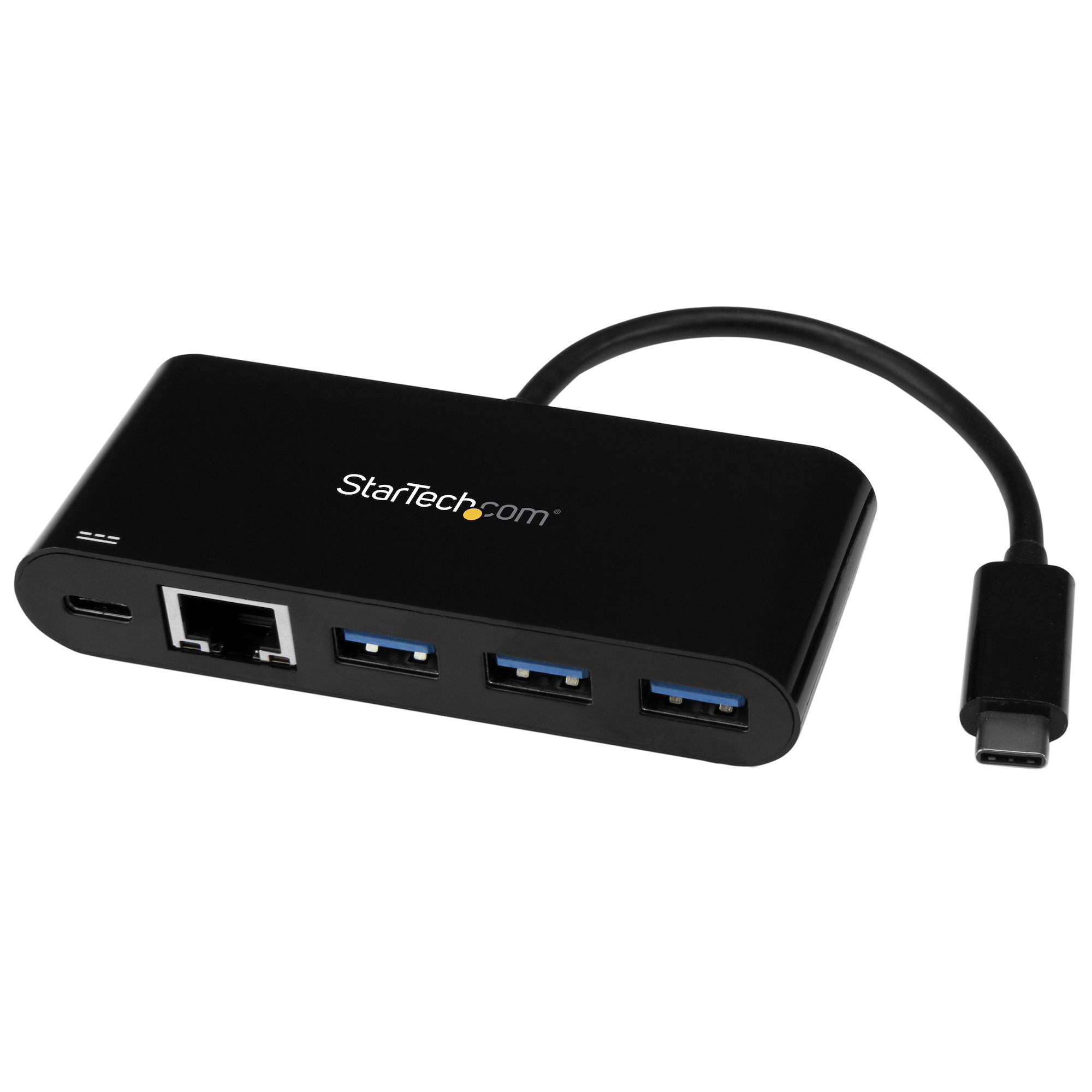 StarTech.com US1GC303APD USB-C to Ethernet Adapter with 3-Port USB 3.0 Hub and Power Delivery