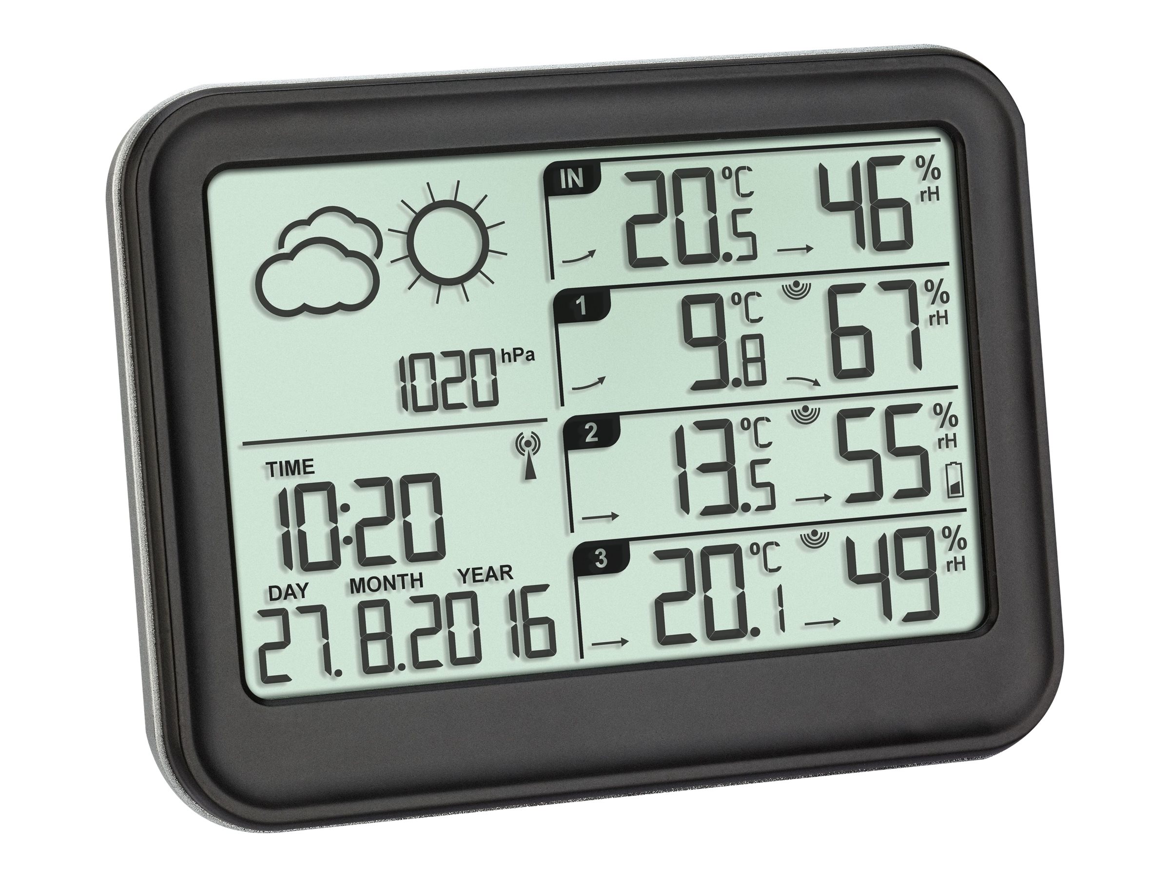 TFA View Vejrstation Trådløs Indendørs Udendørs Sort
