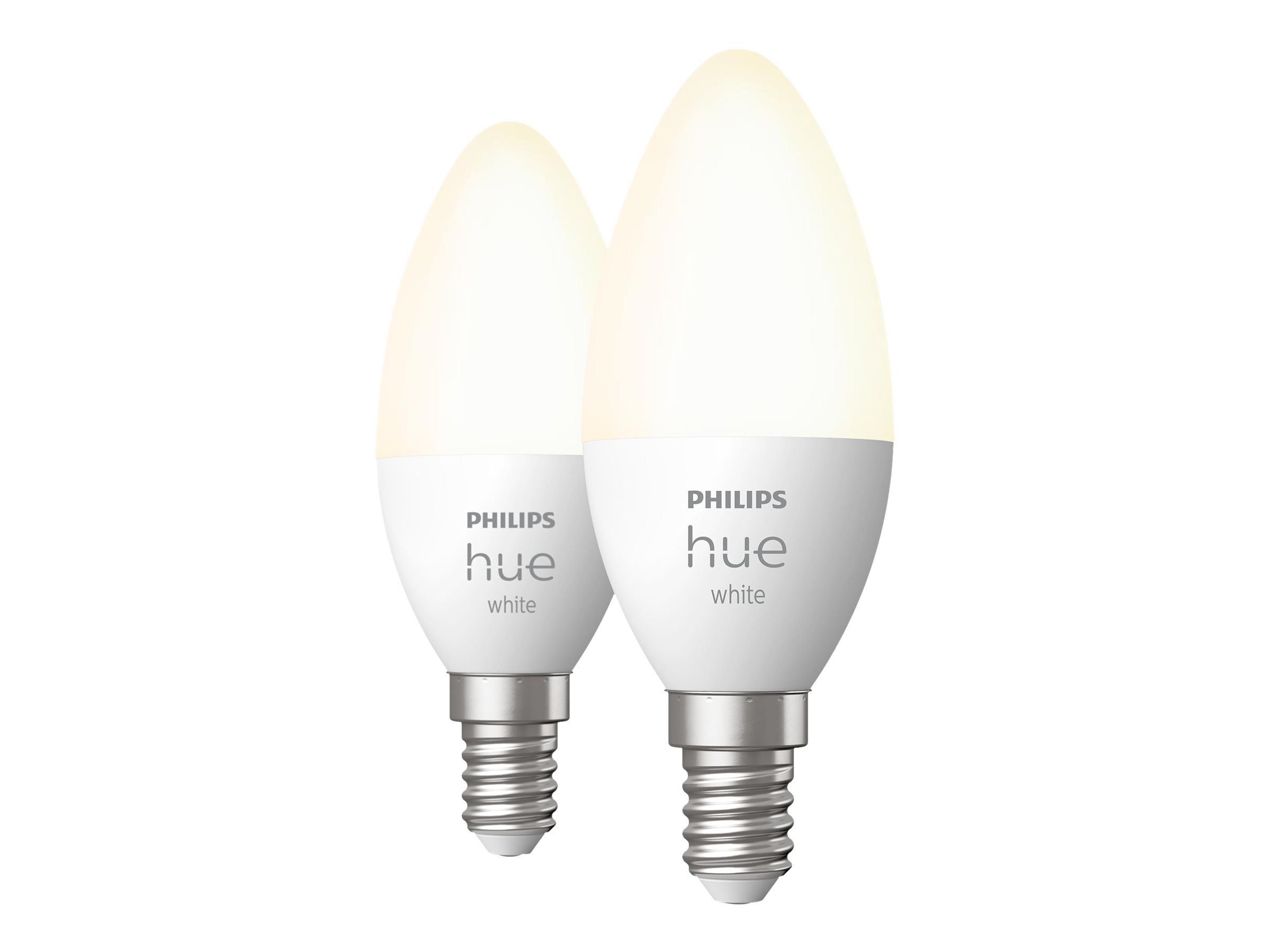 Philips Hue E14 - 2-Pak - White - Kerte - 2700K - 470lm - 5,5W
