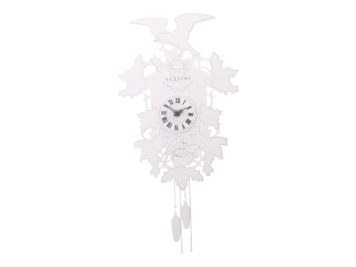 Nextime Cuckoo Weeble Ur Hvid Analog