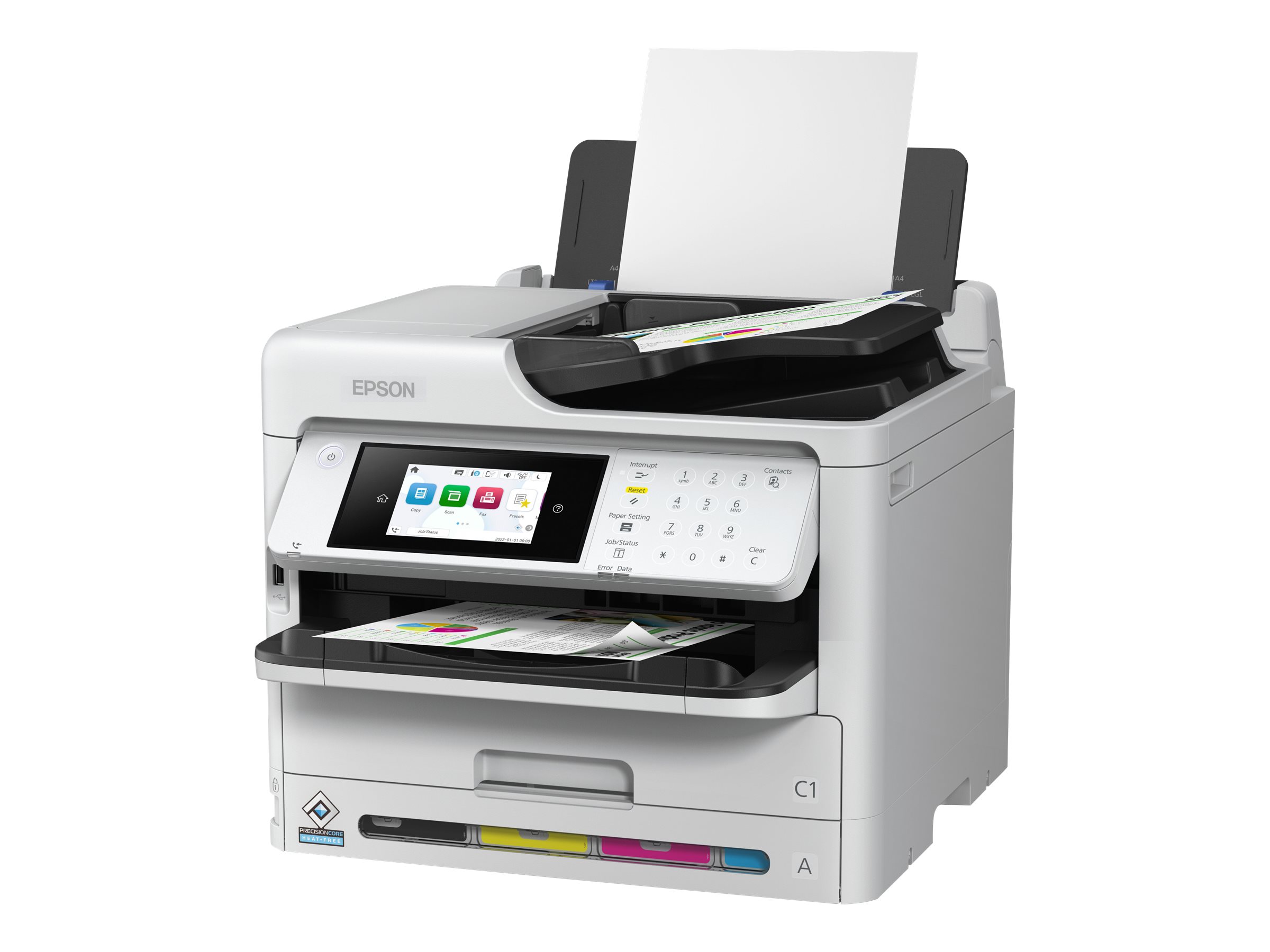 Epson WorkForce Pro WF-C5890DWF BAM - Multifunktionsprinter - farve - blækprinter - A4/Legal (medie) - op til 25 spm (udskriver) - 330 ark - 33.6 Kbps - Wi-Fi(n), USB 2.0, Gigabit LAN, USB 2.0 vært